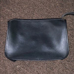 Navy Blue Leather Wrislet